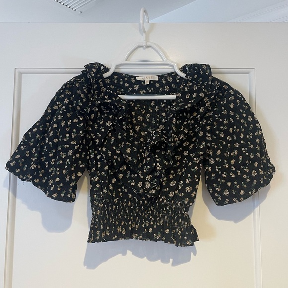 WAYF Floral Crop Top - Picture 2 of 5